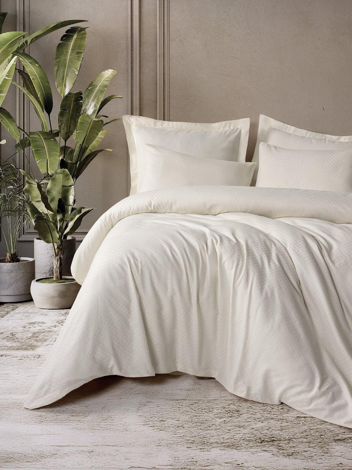 Set di biancheria da letto 3 pz. 100% cotone crema 220x240cm 0