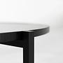 Coffee table ash wood black Ø90cm 5