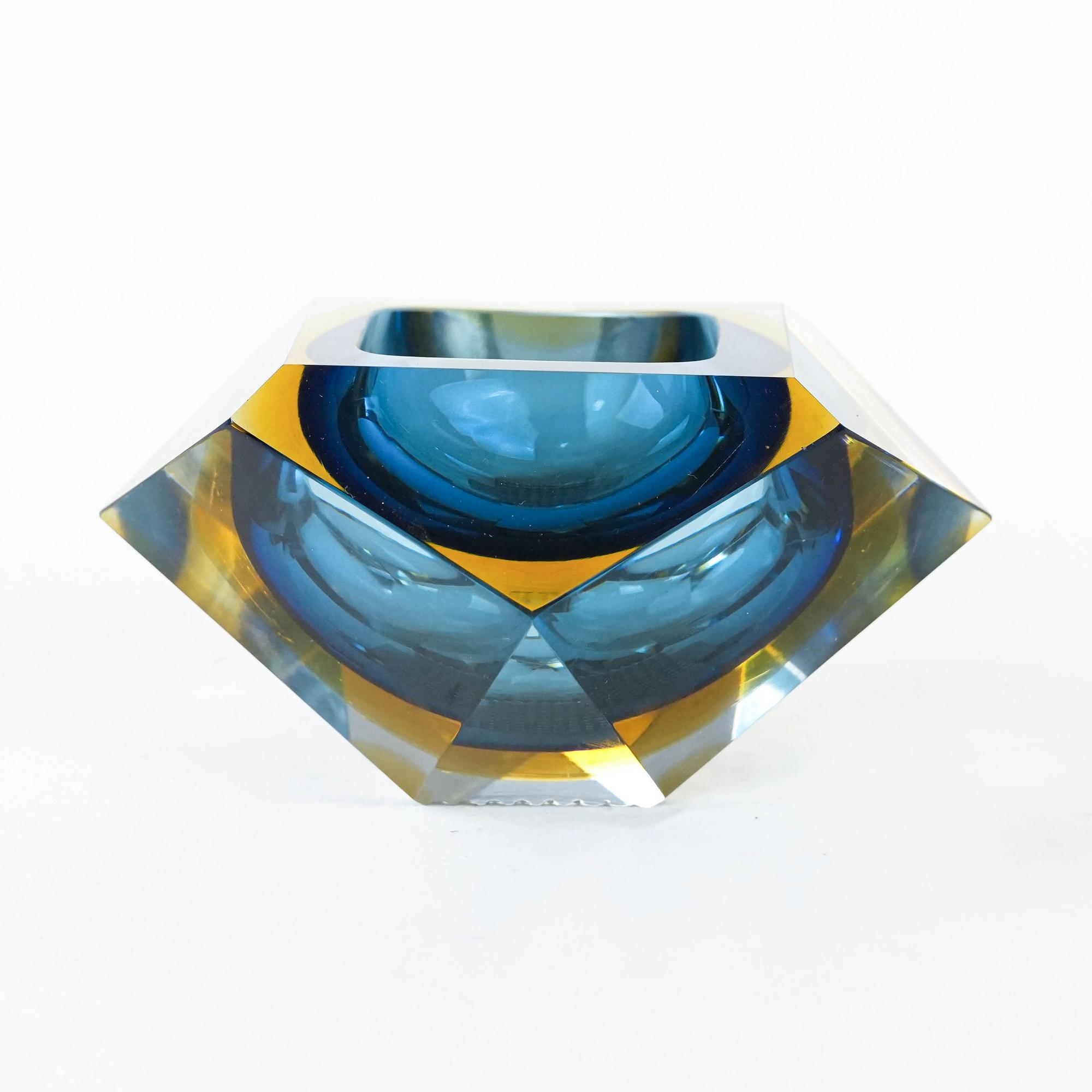 Bowl Murano glass Multicolored 1960s 1