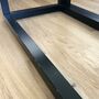 Couchtisch-Set Holz / Glas Schwarz  4
