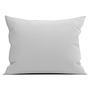 Franela II Kissenbezug Baumwolle Flanell Silber 60 x 70 cm 0
