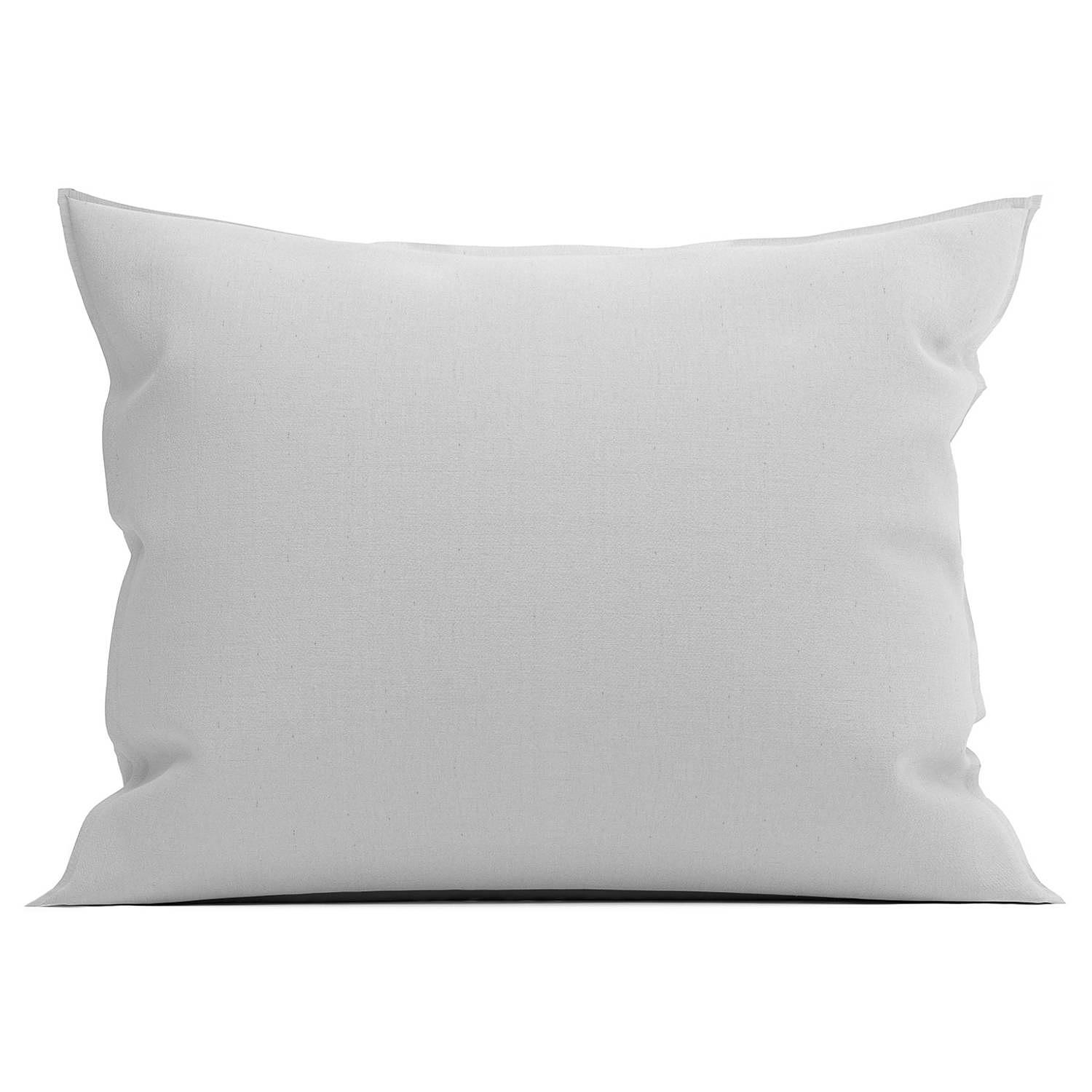 Franela II Kissenbezug Baumwolle Flanell Silber 60 x 70 cm 0