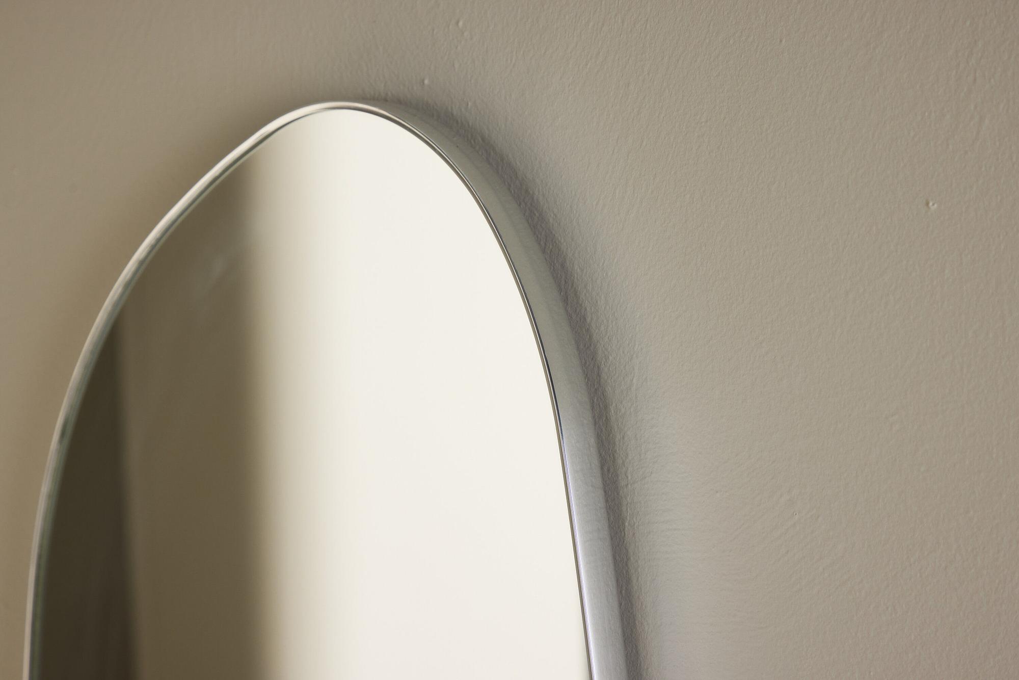 Askersund Spiegel 65x40 Aluminium-Rahmen Glas Silber 8