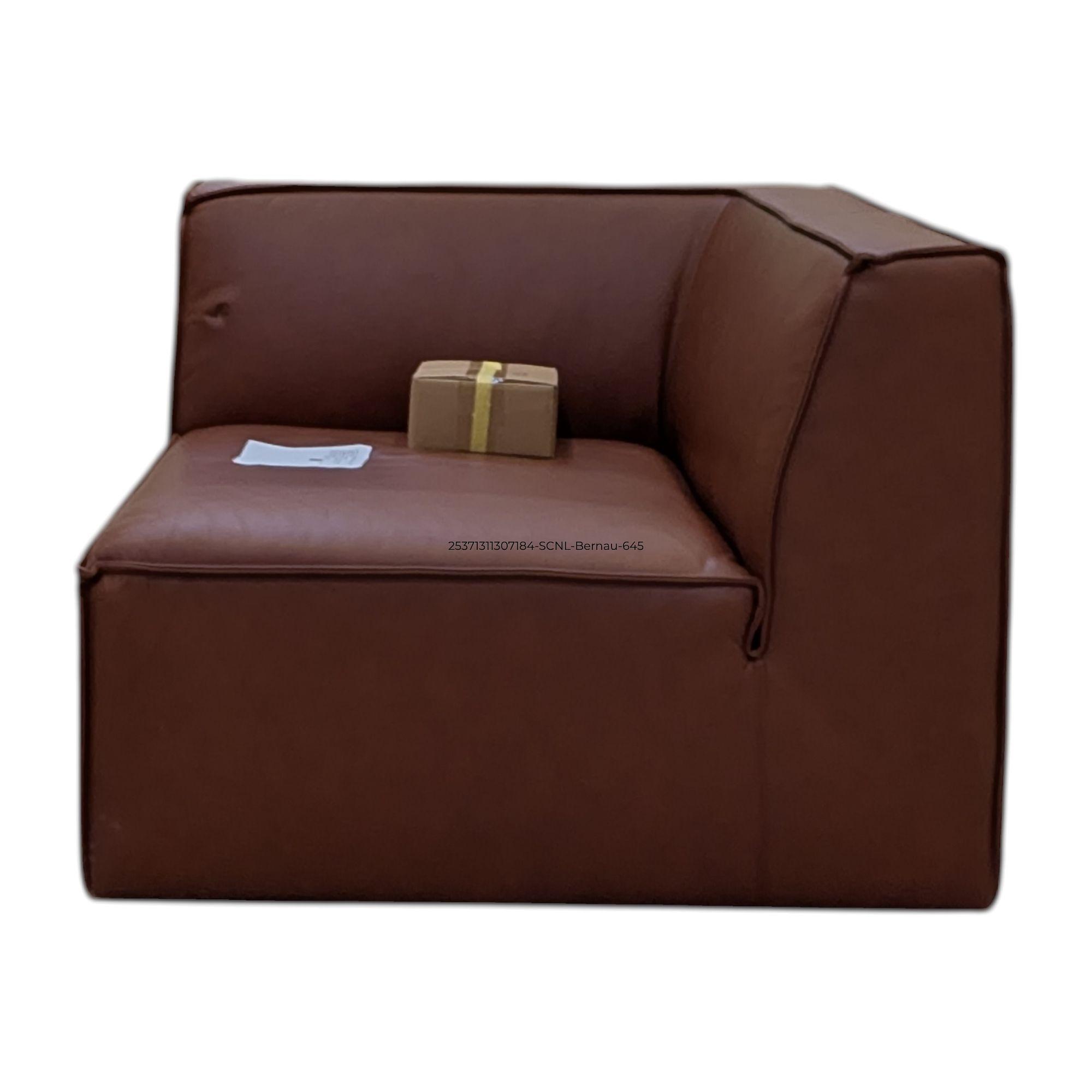 Dane 1-Sitzer Eckmodul Rechts Soffy Cognac 8