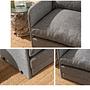 Saga Sofa Bed 1-seater Light Grey 5
