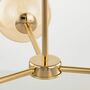 3-light ceiling lamp iron gold 3