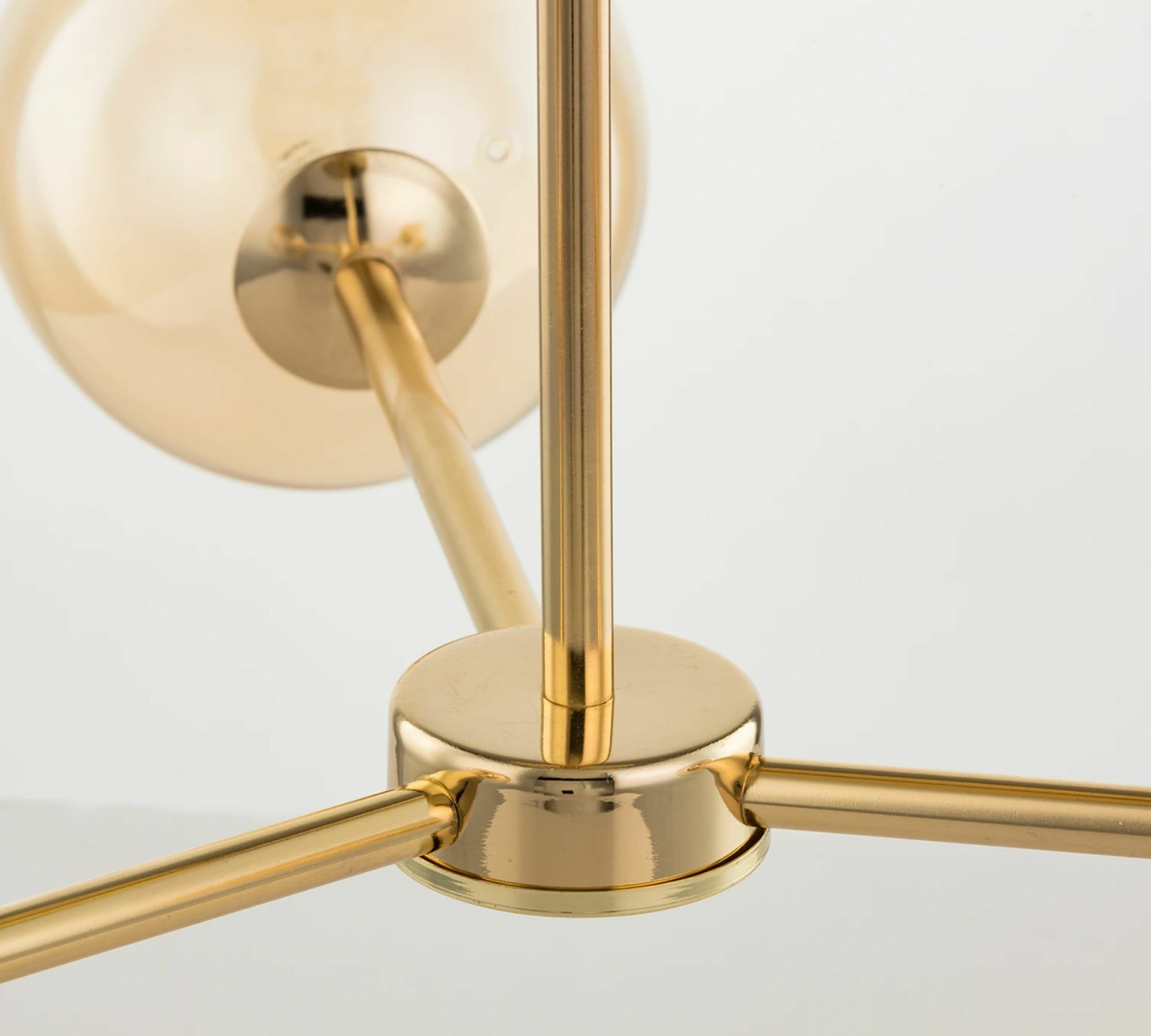 3-light ceiling lamp iron gold 3