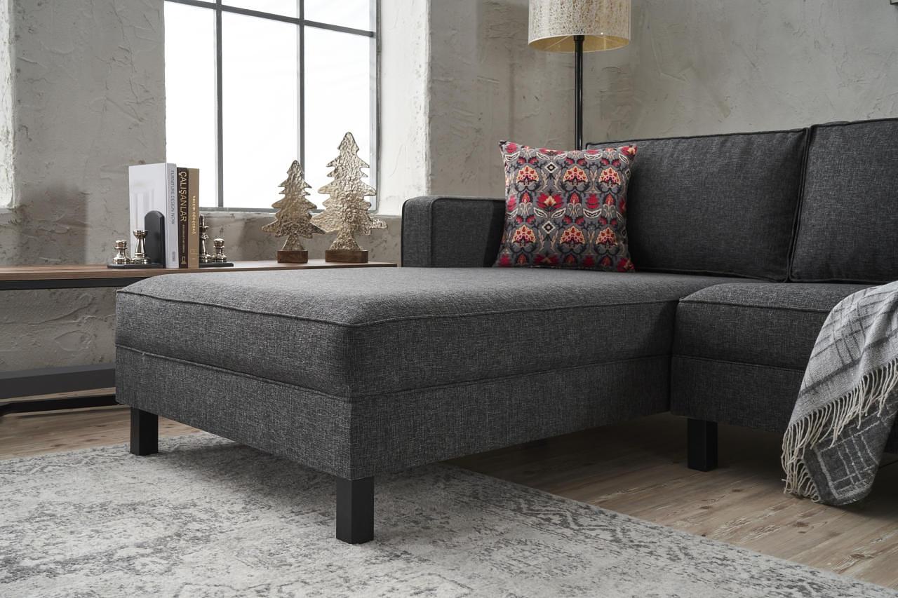 Kale Sofa Chaise Lounge Left Anthracite 3