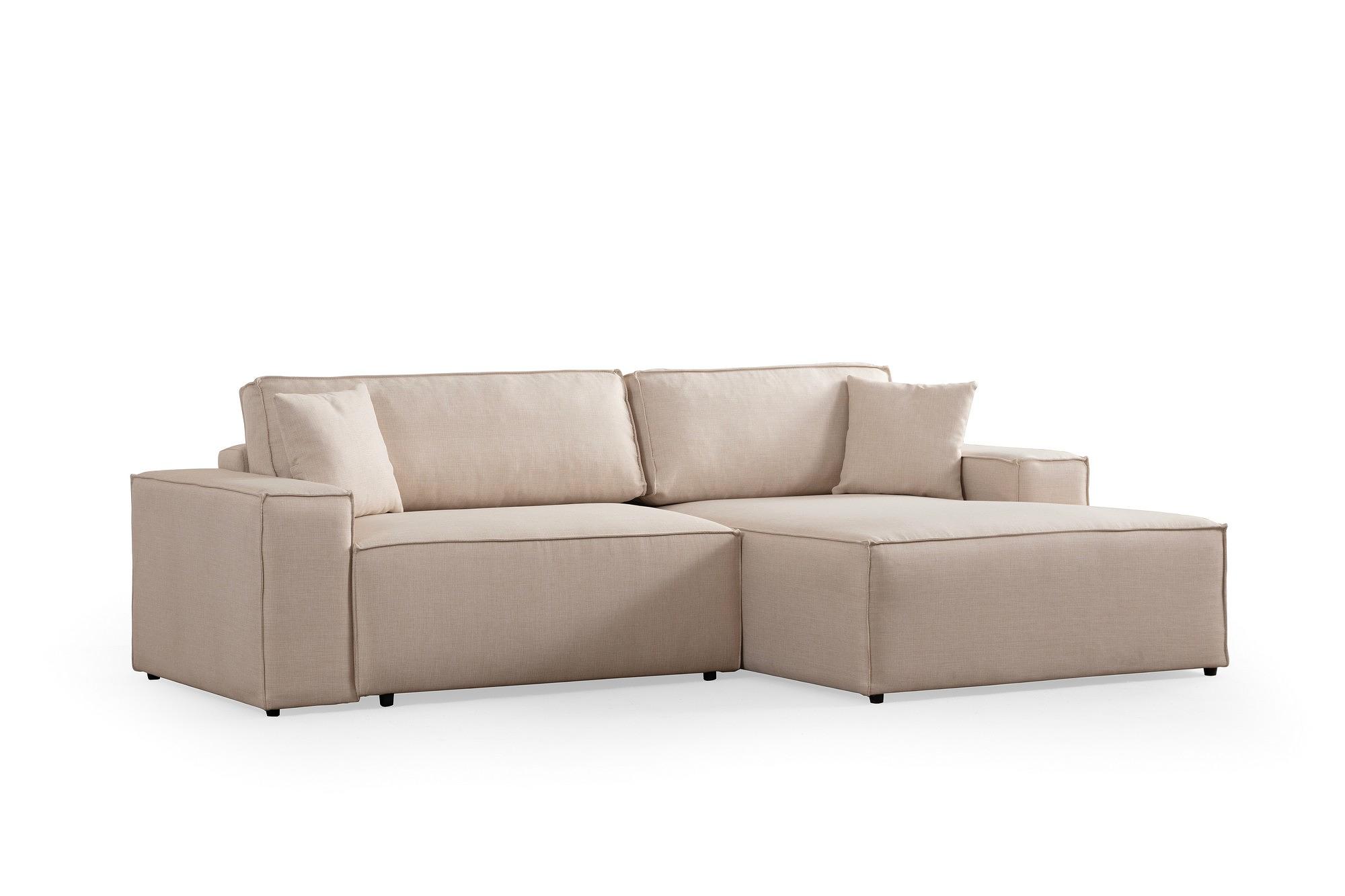 Pırlo Rechts Ecksofa Beige 4