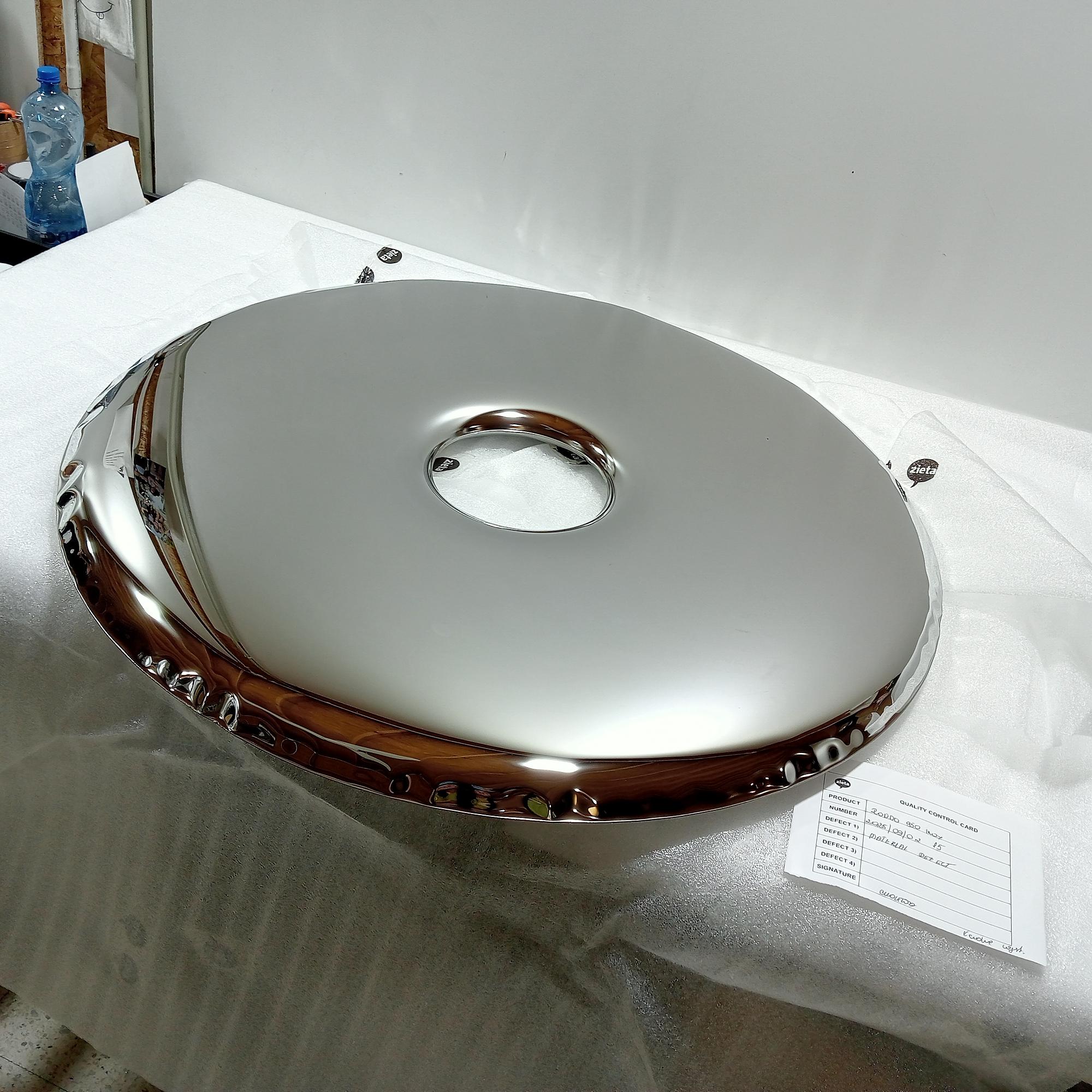 Rondo Spiegel 950 Edelstahl Inox Poliert Silber 2