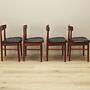4x Vintage Dining Chair Teak Wood 1960s 9