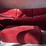 Plumy Sofa 3-Sitzer Baumwolle Rot 1