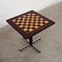 Chessboard Wood Brown 1970s 5