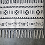Teppich Baumwolle Schwarzweiß 1