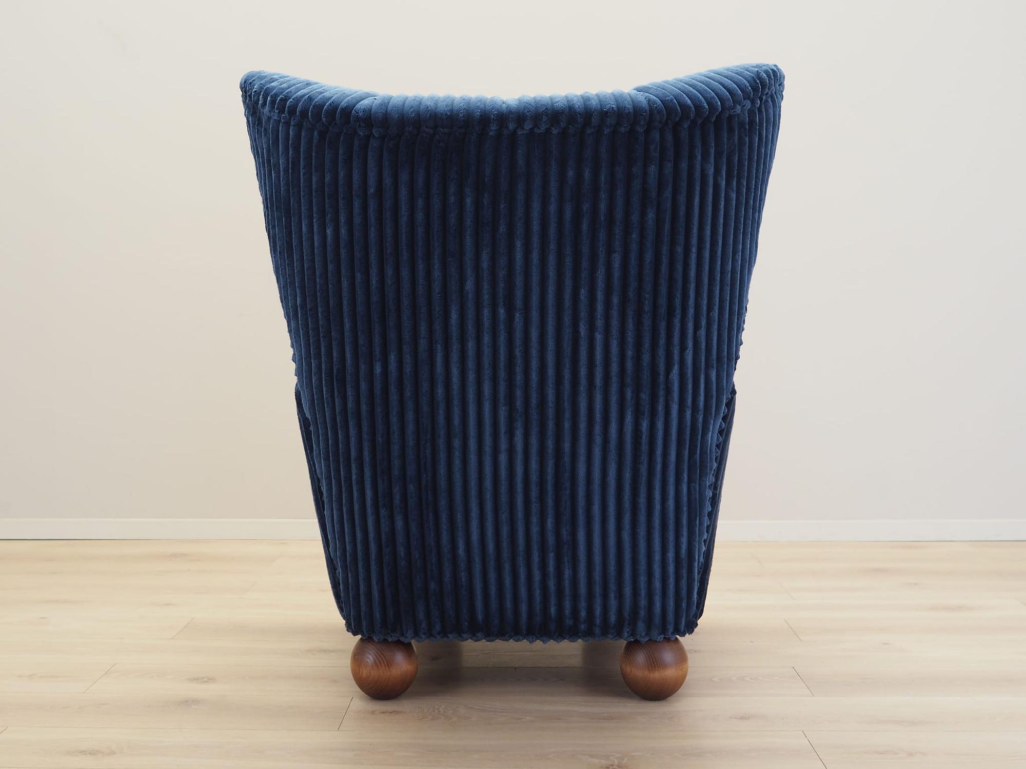 Armchair Velour Dark Blue 5
