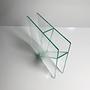 Postmodern Blumenvase Glas 1990er Jahre 4