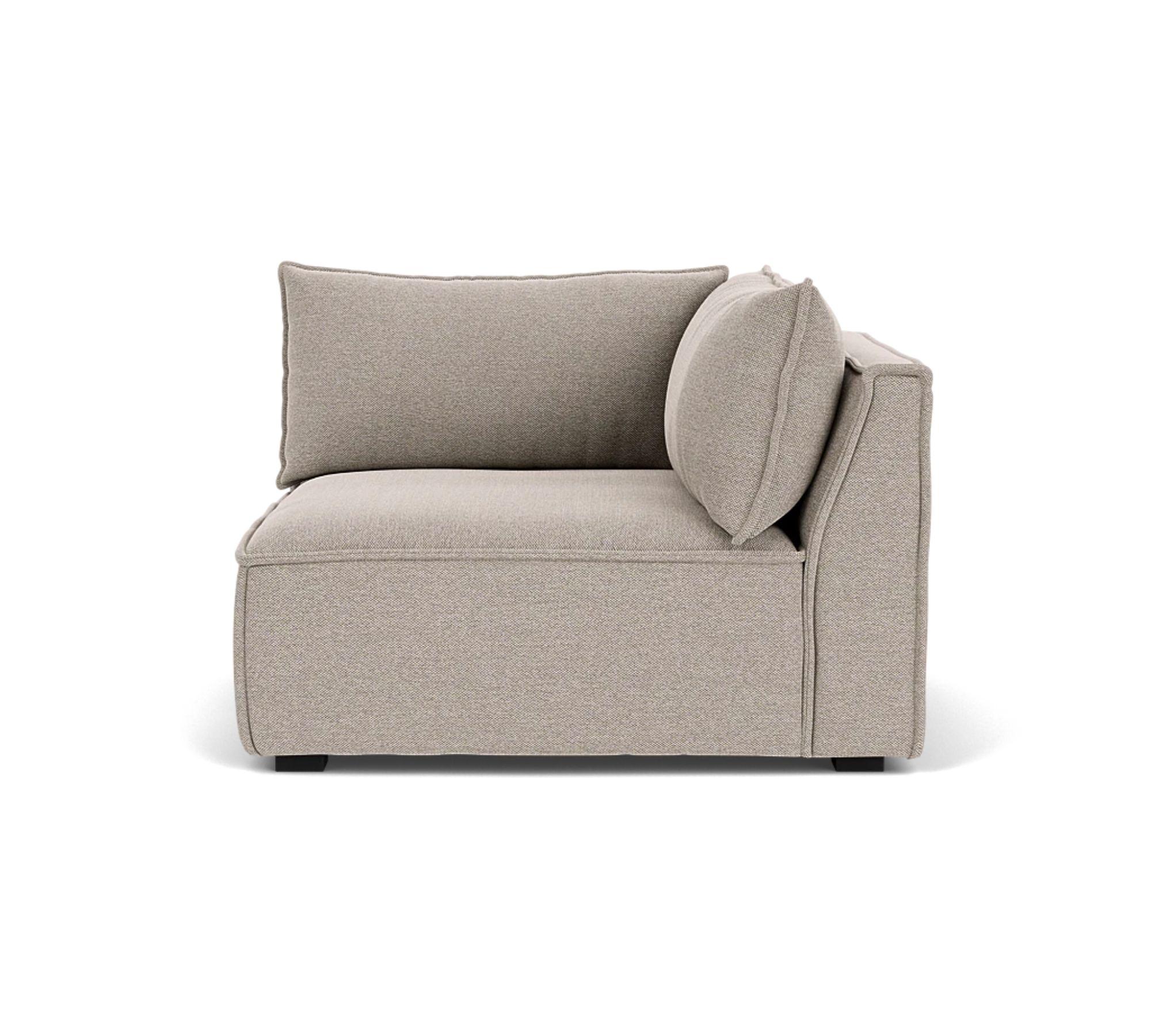 Daphne 1-Sitzer Eckmodul Links Agnes Brown 2