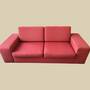 Sofa 2-Sitzer Stoff Rot  0