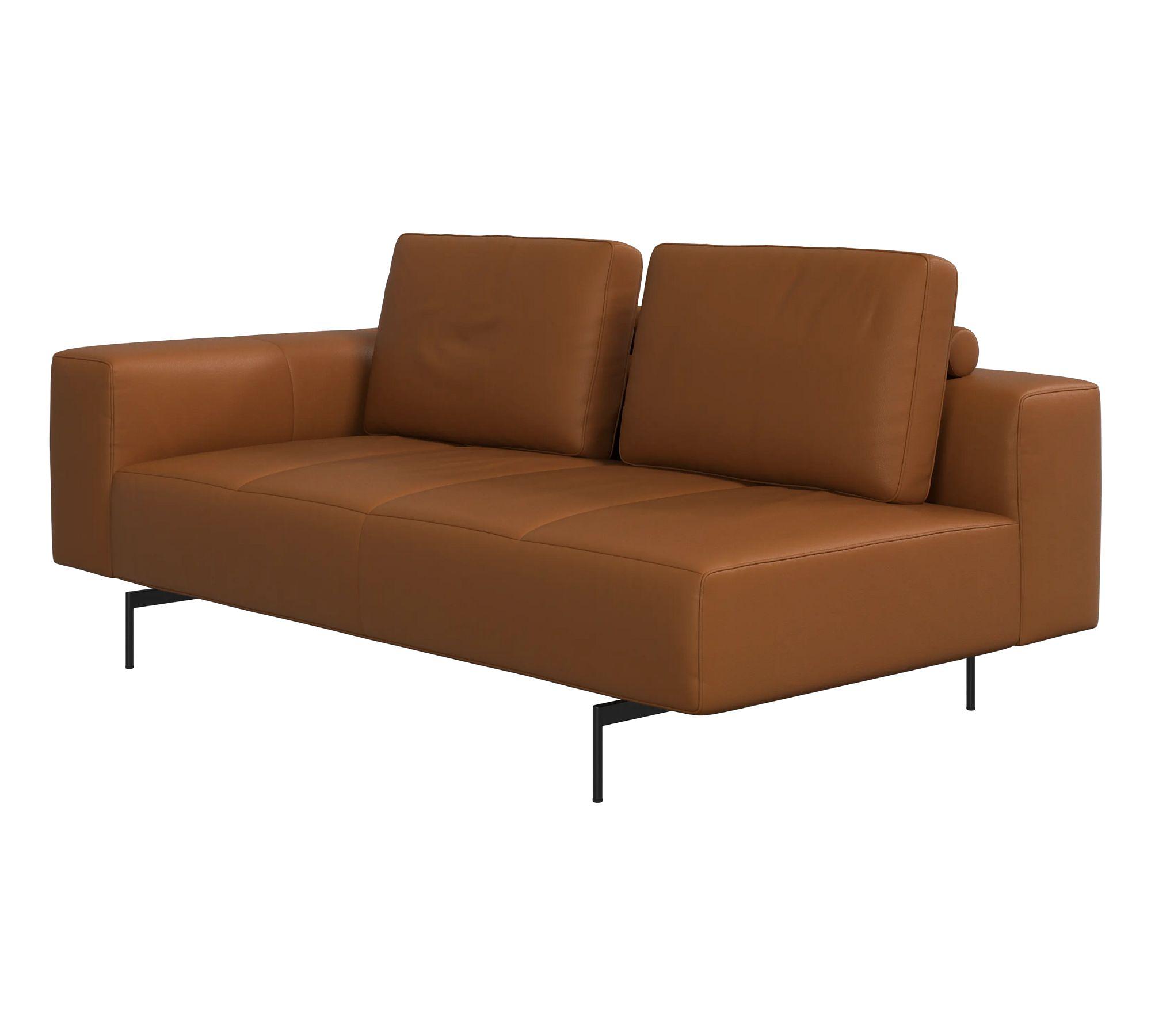 Amsterdam Sofa 2,5-Sitzer Nordic Grain Leder Karamell 1