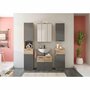 Schrank Holz Braun Grau 1