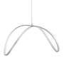 Pendant lamp Loop Line Metal Silver 2