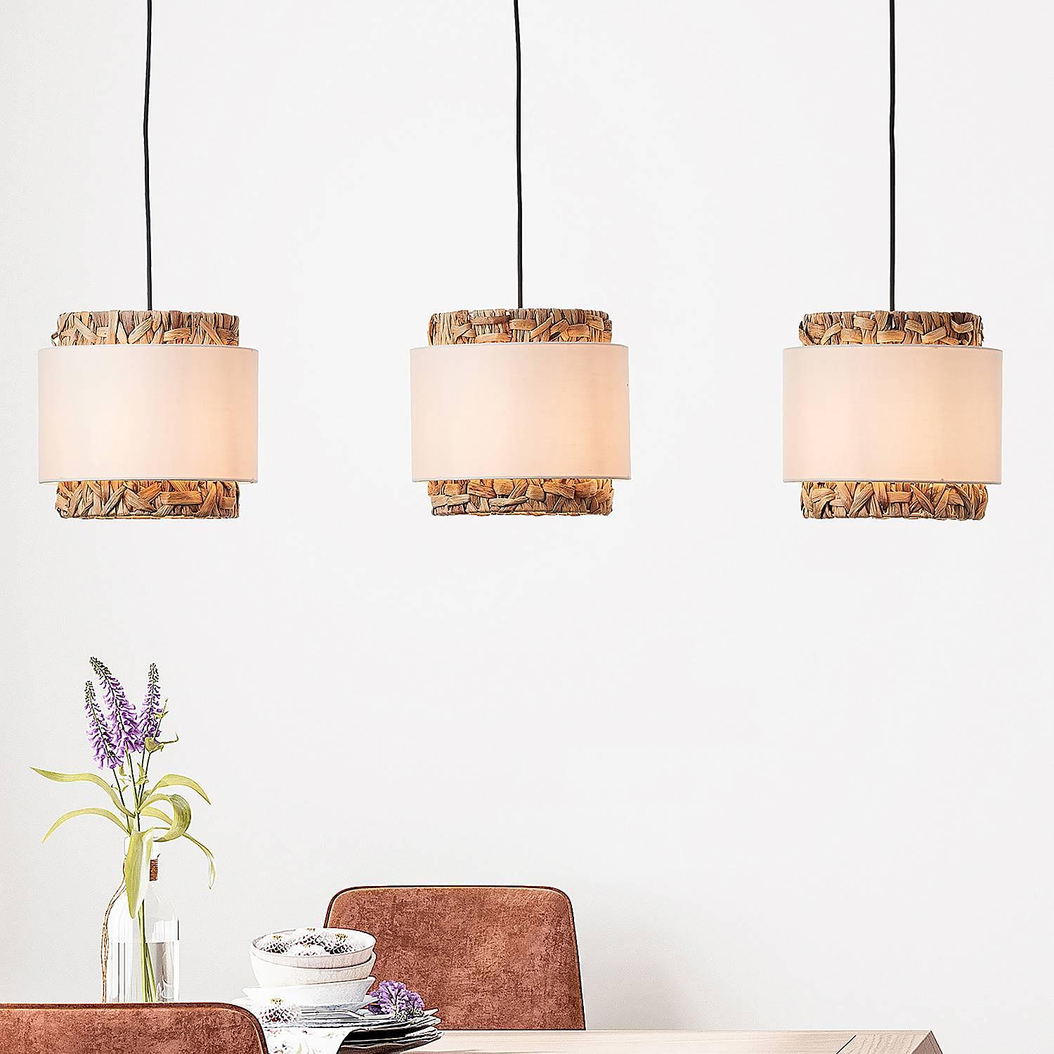 Pendant lamp Waterlilly II Linen Plant leaf 3