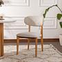 2x Lionte Dining chair Wood veneer White 1