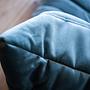 Togo Ecksofa Samt Azurblau 4