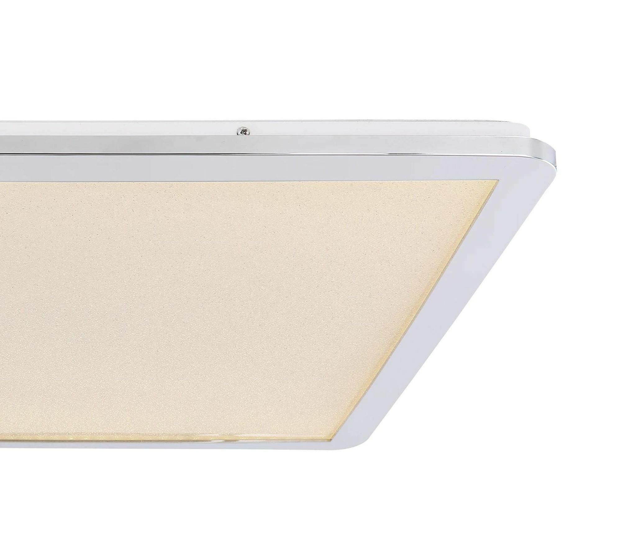 LED Deckenleuchte 1-flammig Glas Eisen Silber 4