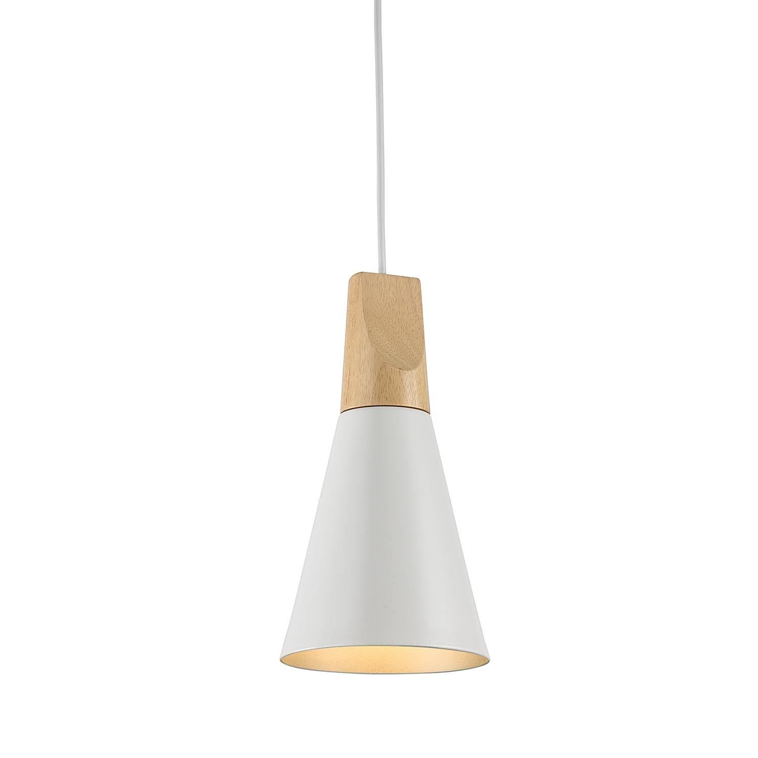 Bicones Pendelleuchte Metall Weiß 1-flammig 1