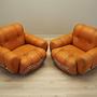 2x Space Age Armchair Orange 1960s 7