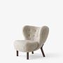 Little Petra VB1 Sessel mit Hocker Schafsfell 3
