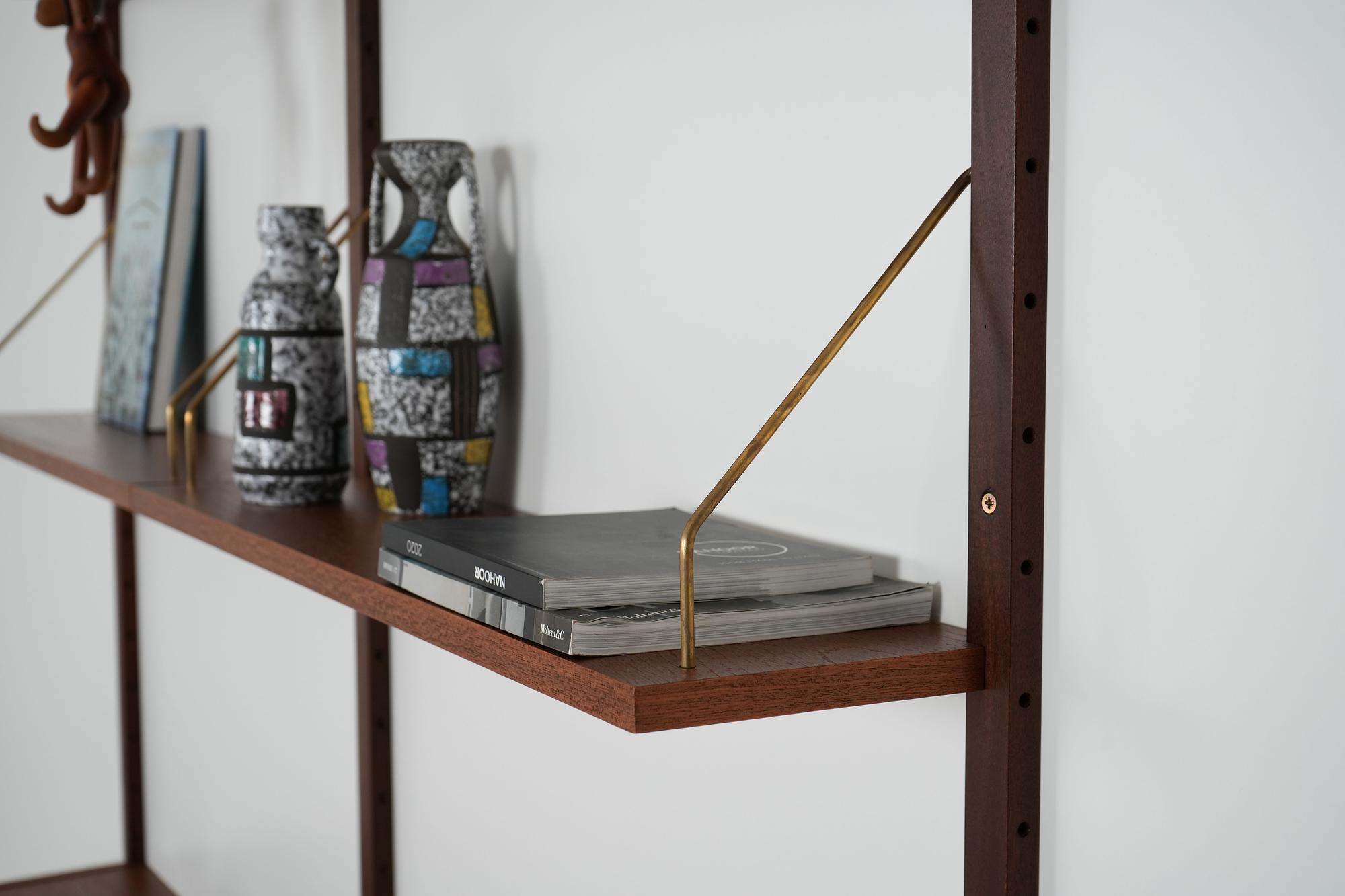 PS System Wandregal Teakholz 8