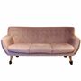 Anne Sofa 3-Sitzer Velour Lux Vintage Rosa 1