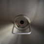 Lampada a sospensione vintage in metallo argento anni '70 6