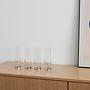 Glass set Hollywood Regency style 1970s 1
