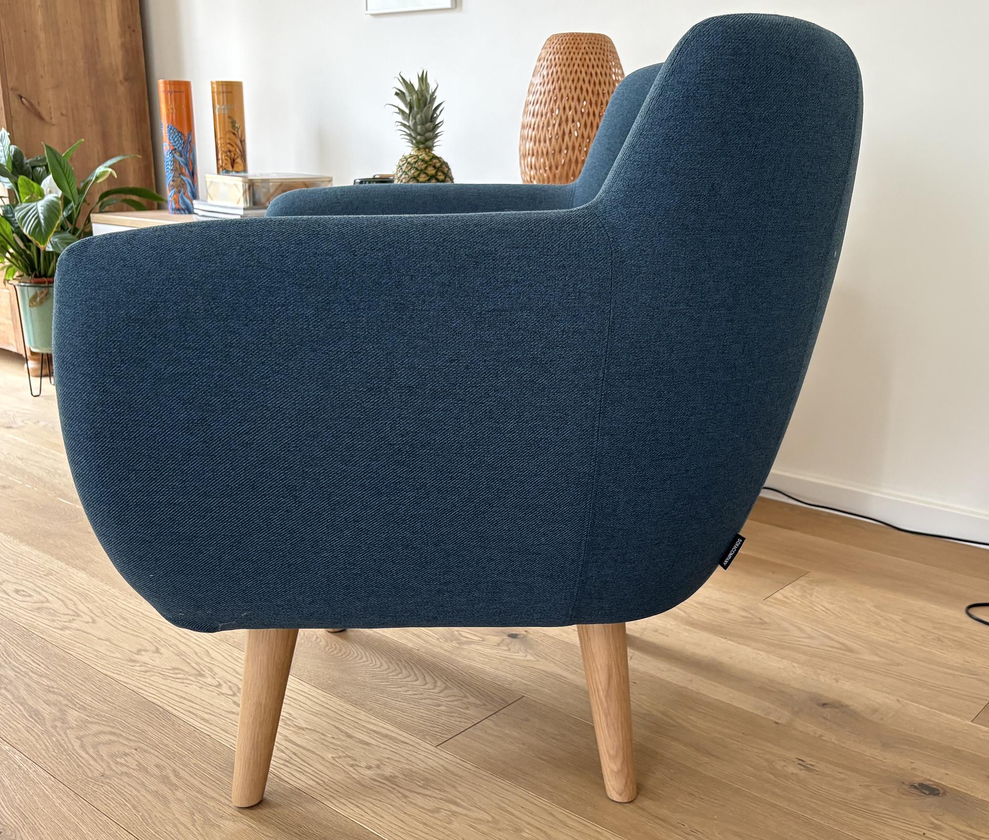 Anne Armchair Olena Midnight Blue 1