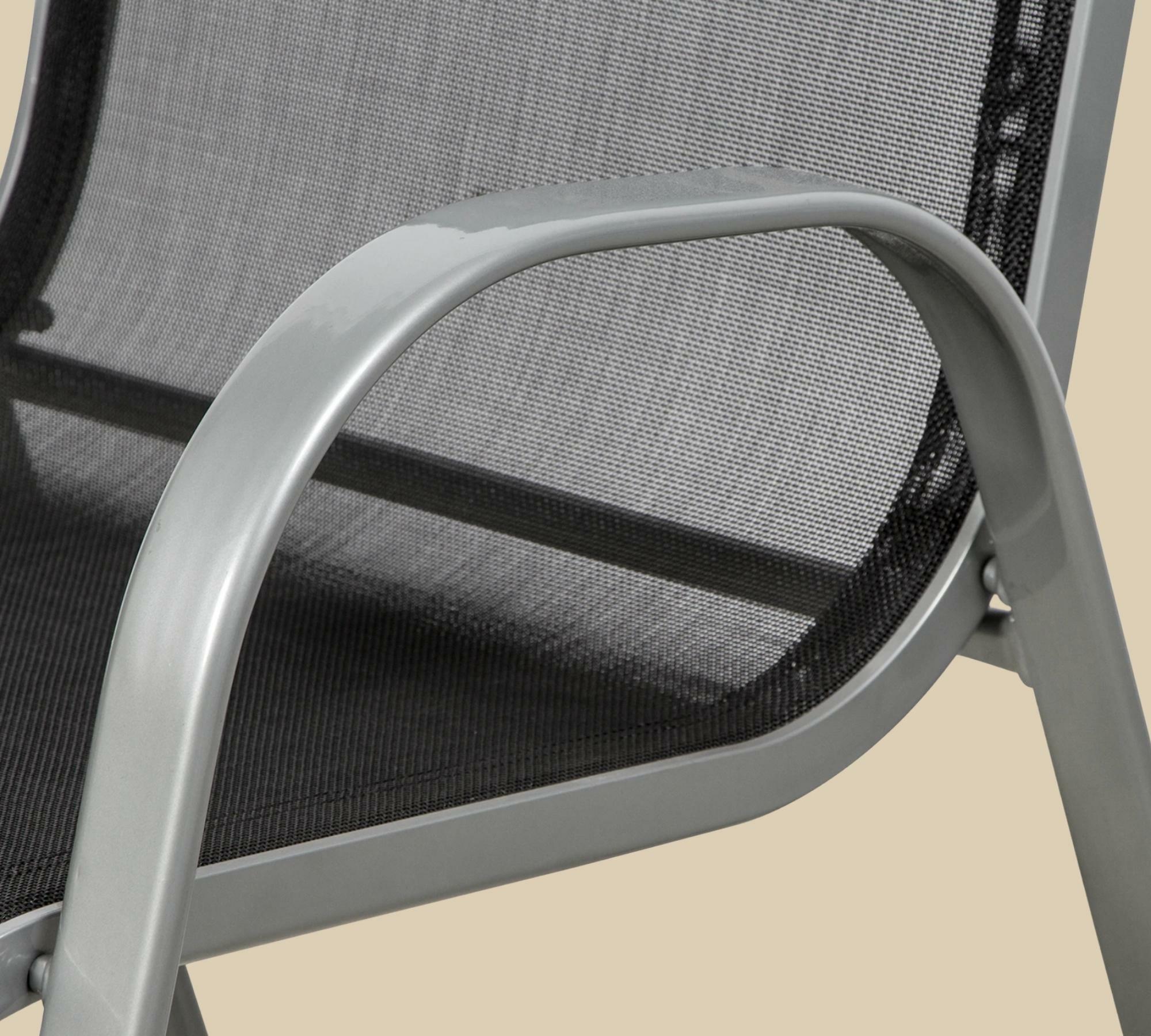 Stapelstuhl Aluminium Silber 5