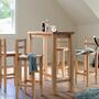 Bar stool solid heartwood beech brown 4