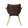 Armchair Solid wood Plastic Brown 3
