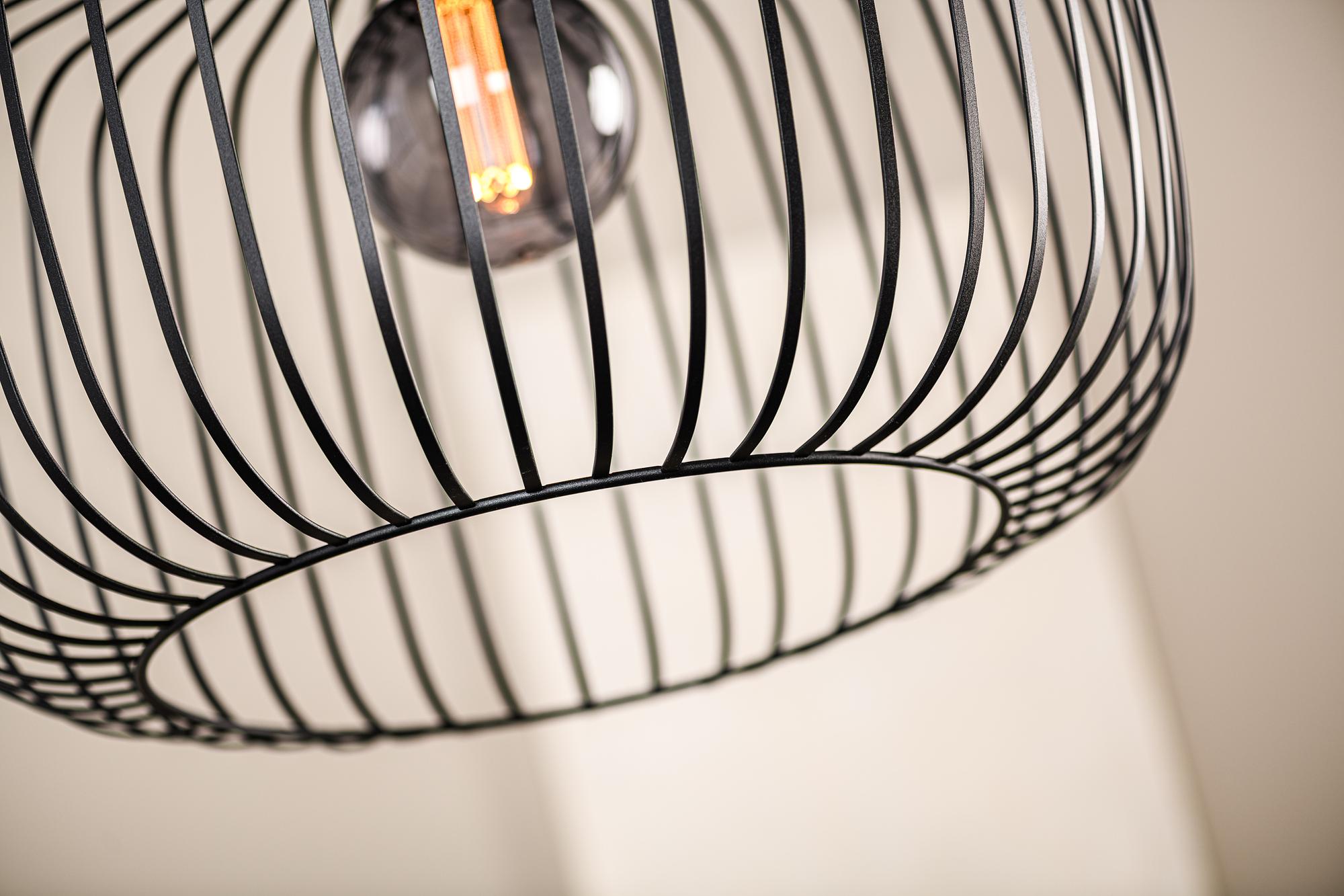 Lampada a sospensione in metallo nero 3