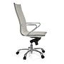 PARIBA III Swivel office chair with casters Faux leather White 2