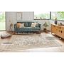 Antik Flowers Kurzflorteppich Baumwolle Beige 95 x 140 cm 4