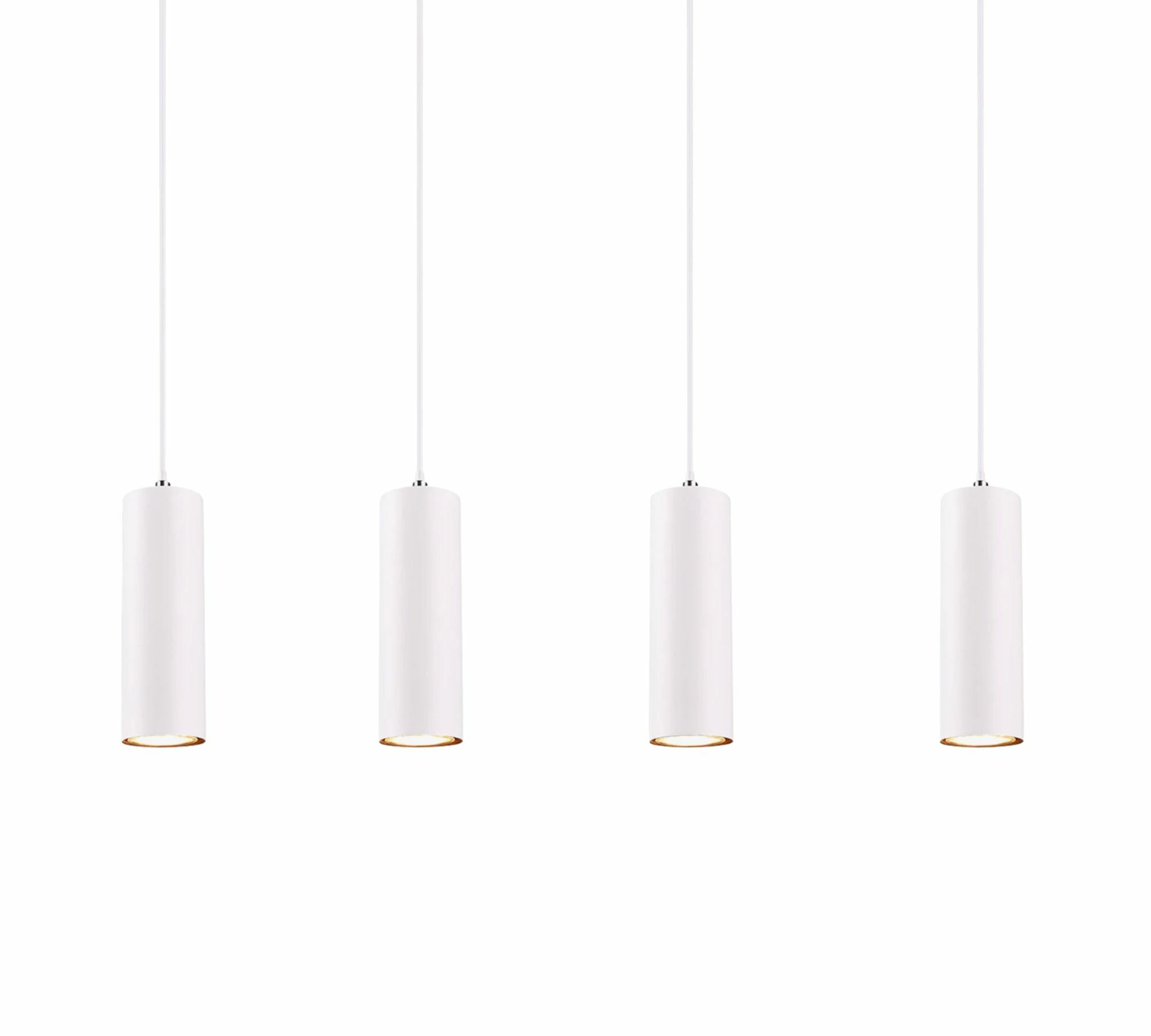 Pendant lamp Marley II Iron 4-light White 0