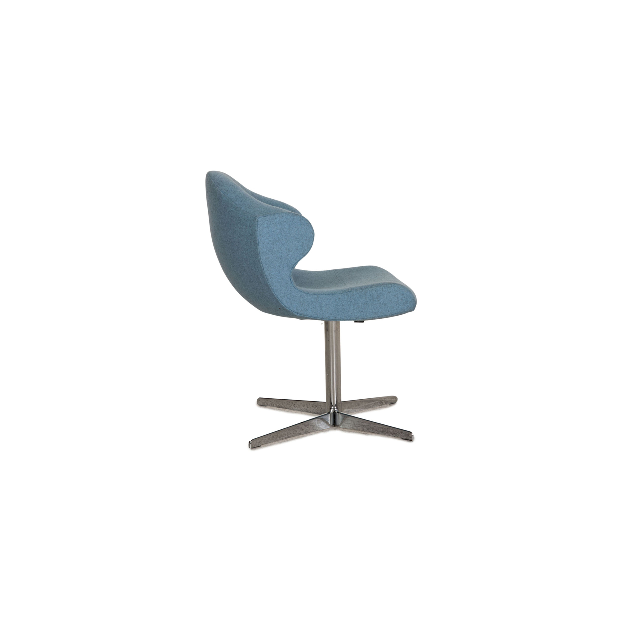 2x Alster Stuhl Stoff Blau 8