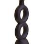 Fidel Distressed White Carved Wood Große Runde Skulptur
 8