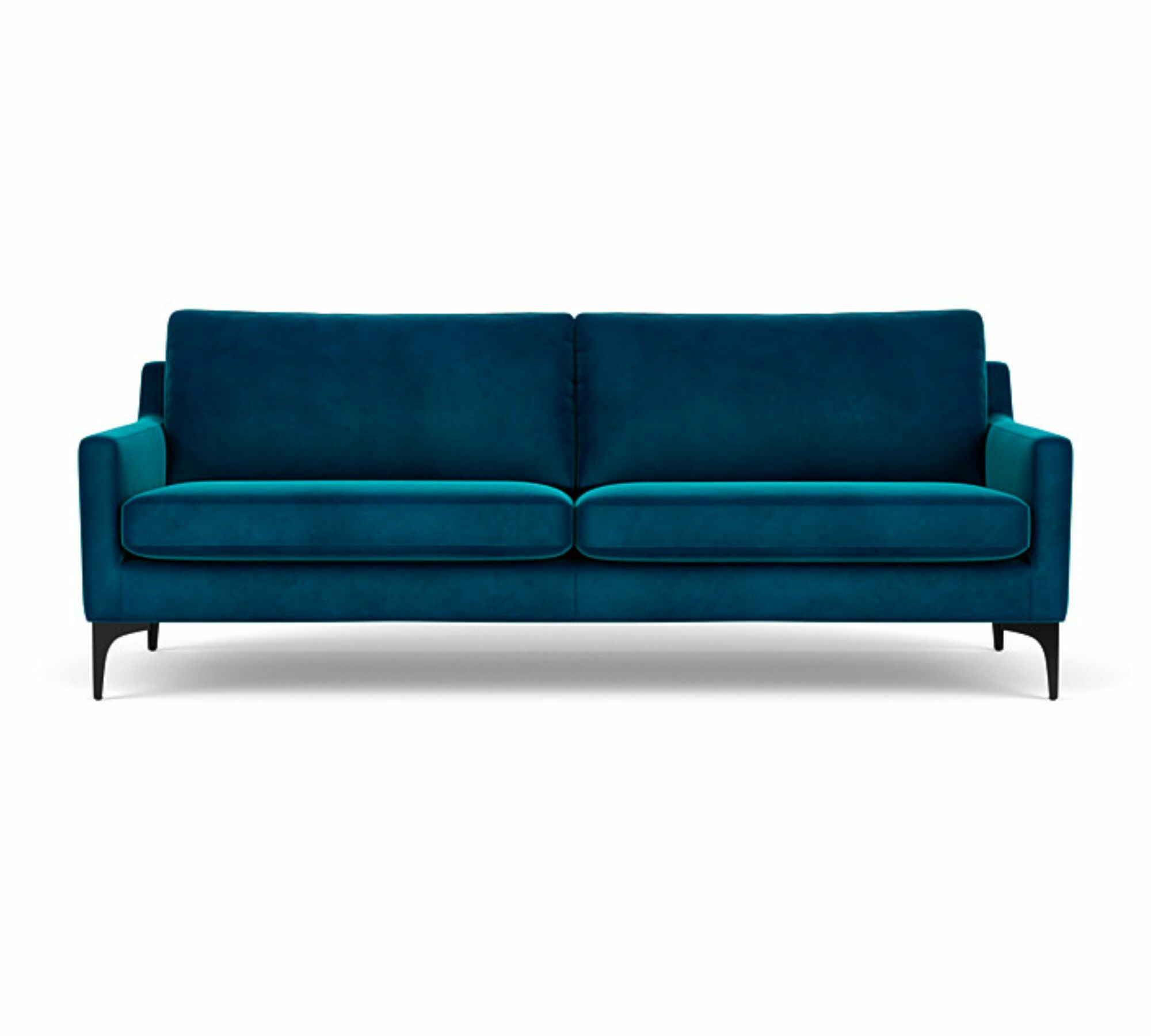 Astha Sofa 3-Sitzer Velour Lux Petro 0