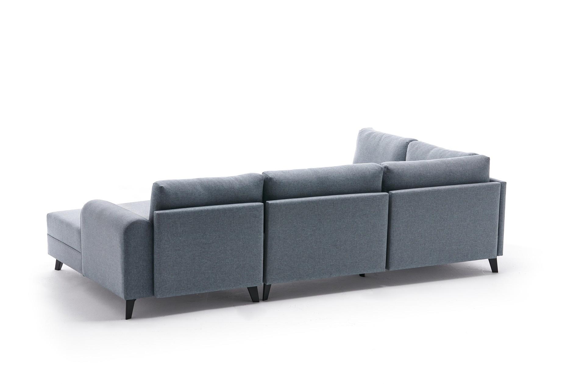 Belen Sofa Bed 4-Seater Blue 9