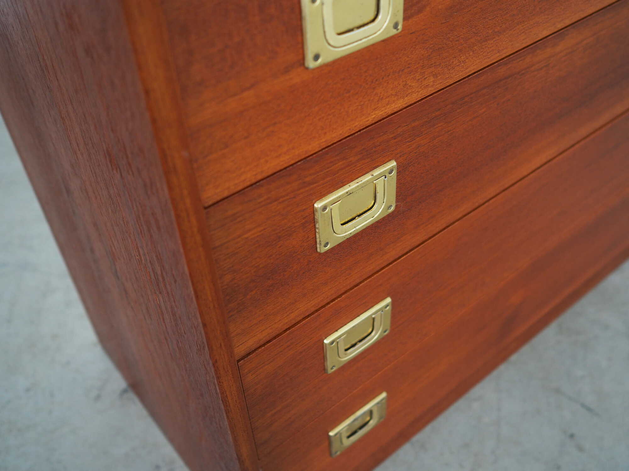 Vintage Chest of Drawers Teak Wood Brown 1960s 9