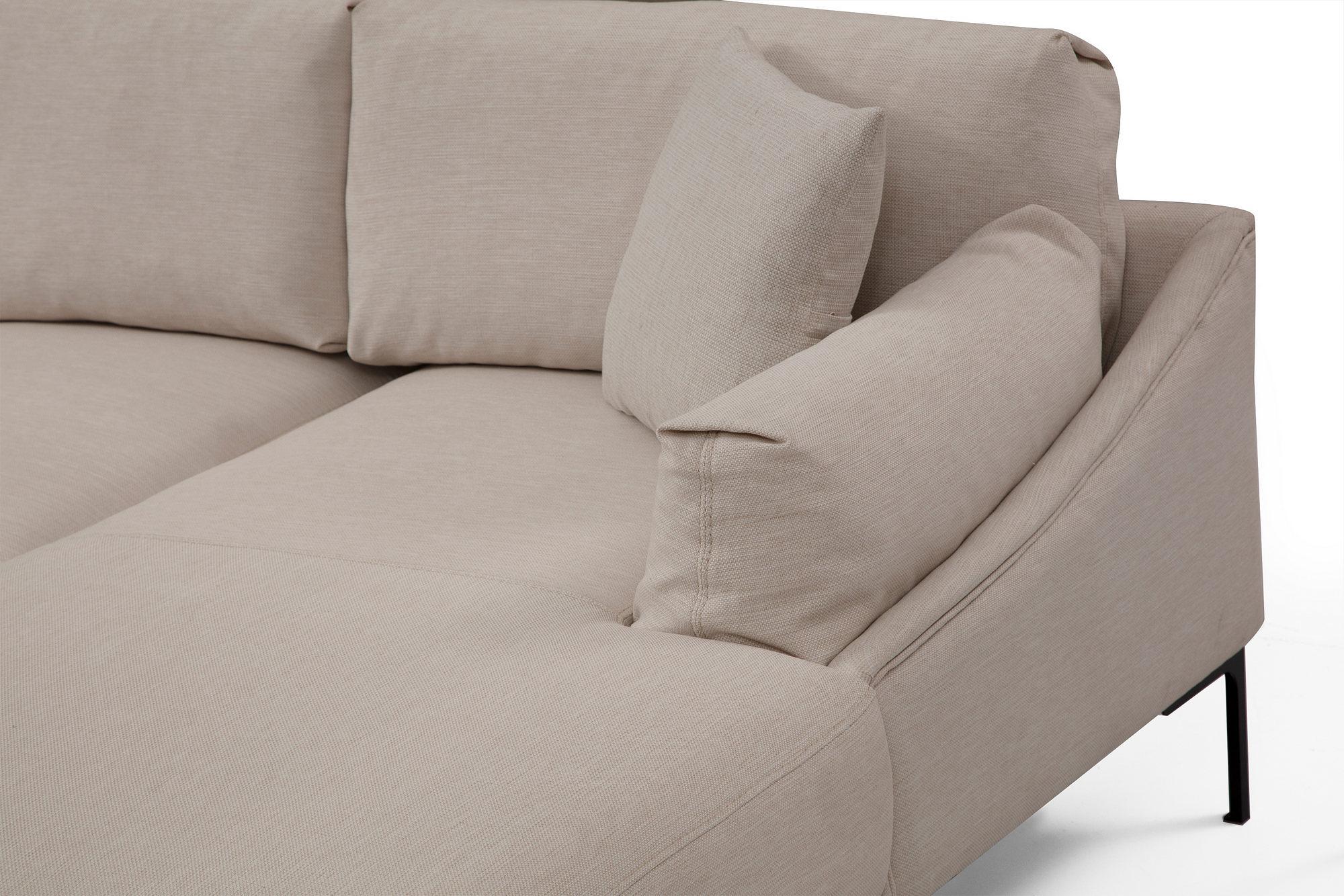 Leo Rechts Ecksofa Beige 2